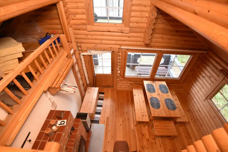 Chalet en rondins Kontio 1996 avec sauna, 75 m de rive privée sur le Kylälampi — Alajärvi, Suomussalmi — 16
