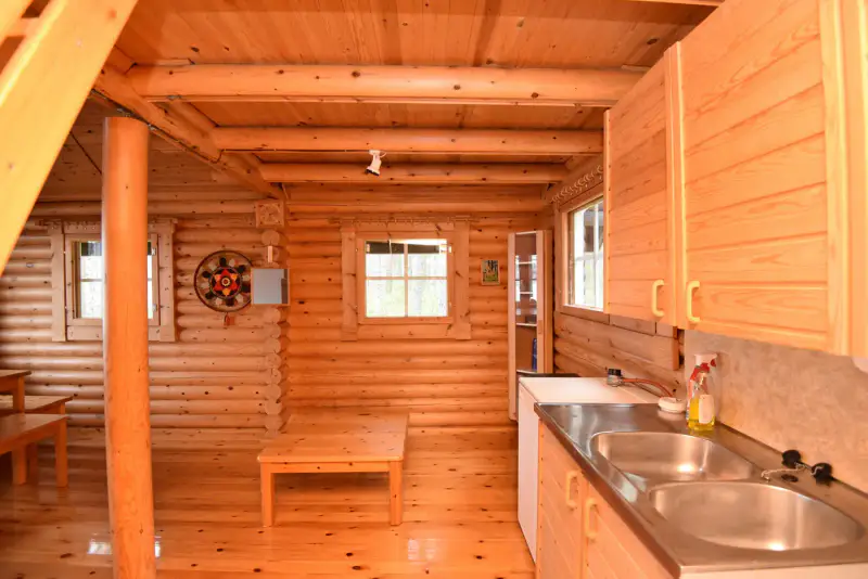 Chalet en rondins Kontio 1996 avec sauna, 75 m de rive privée sur le Kylälampi — Alajärvi, Suomussalmi — 11