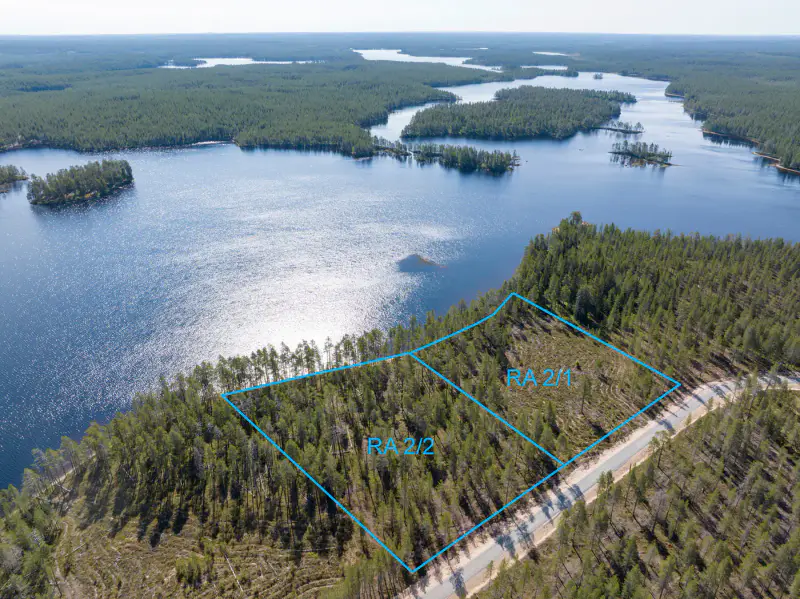 Terrain vacant ~8 767 m², rive sable Hossanjärvi — près parc Hossa — 8