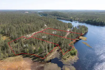 Terrain vacant 4 820 m², rive Merkkivirta (Hietajärvi) — Suomussalmi — 1