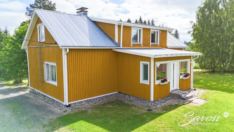 Maison ~150 m² (1930) + sauna, 6,08 ha (~208 m rive), Särkinen — Lempyy / Suonenjoki — 4
