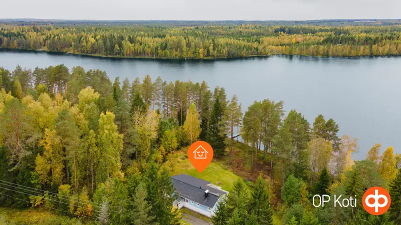 Maison 132 m² (1997/98) + sauna, 8 600 m² et rive ouest sur le Saittajärvi — Lempyy / Suonenjoki — 3