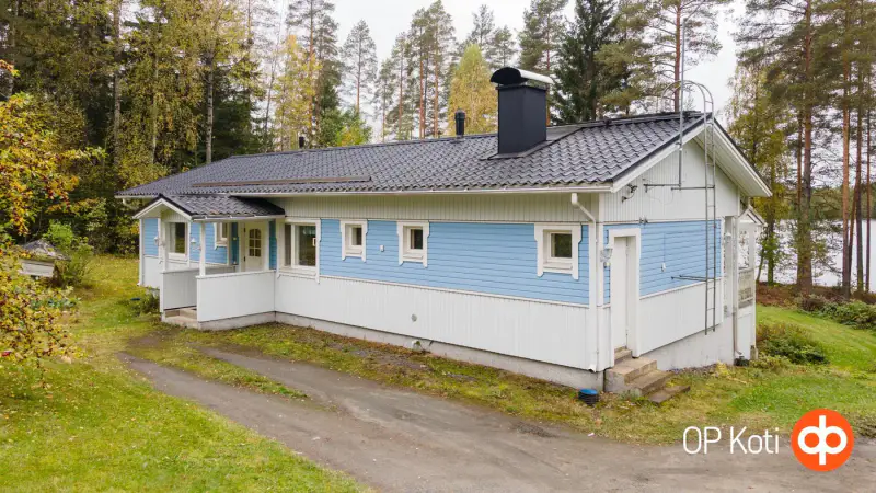 Maison 132 m² (1997/98) + sauna, 8 600 m² et rive ouest sur le Saittajärvi — Lempyy / Suonenjoki — 4