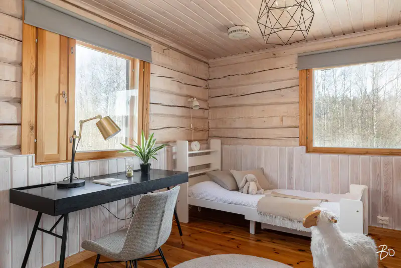 Hirsihuvila ~120 m² (2002) + sauna, 4 788 m², Ala-Vehkajärvi→Päijänne — Skinnarila / Sysmä — 15