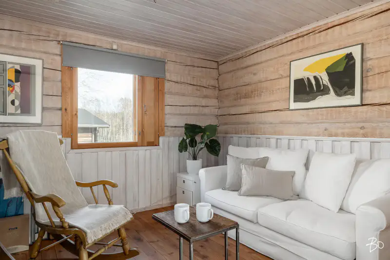 Hirsihuvila ~120 m² (2002) + sauna, 4 788 m², Ala-Vehkajärvi→Päijänne — Skinnarila / Sysmä — 17