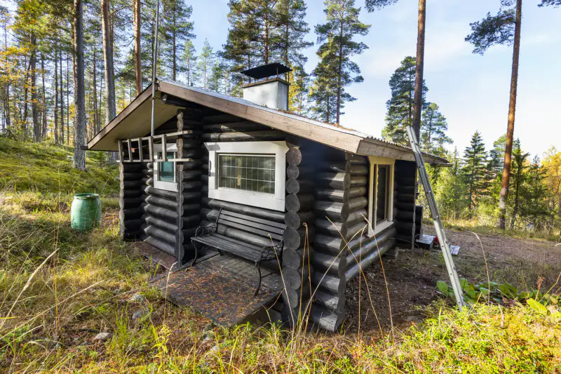Cabane de pêche au bord du Päijänne : sauna de rive + cabane en rondins, ~1 ha et ~50 m de rive privée — Rapala / Sysmä — 11