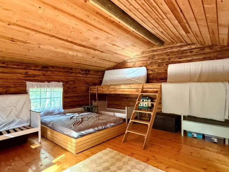 Petit mökki ~20 m² + 2 aittas et sauna à bois, 3 620 m² rive Päijänne — Suopelto / Sysmä — 13
