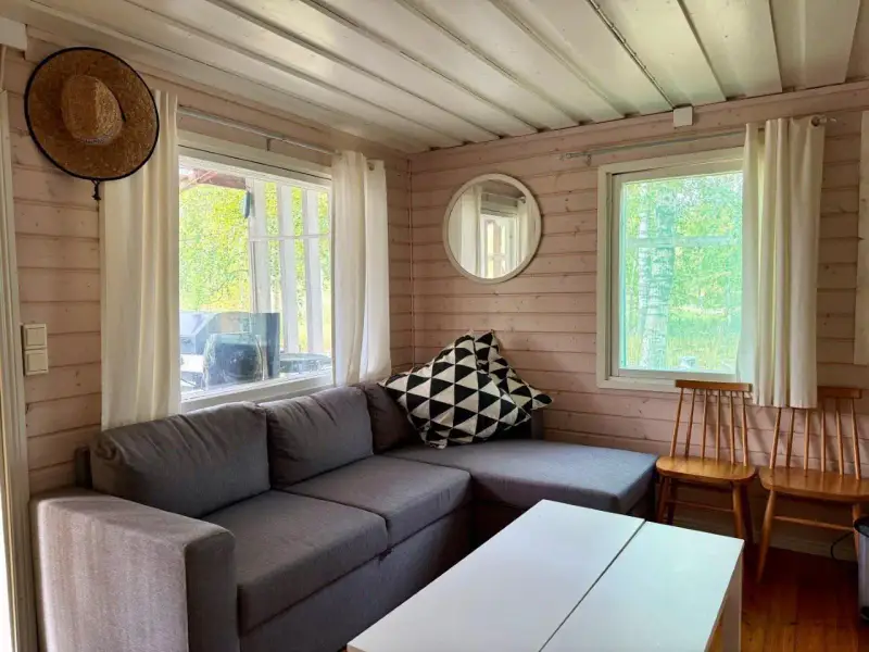 Petit mökki ~20 m² + 2 aittas et sauna à bois, 3 620 m² rive Päijänne — Suopelto / Sysmä — 15