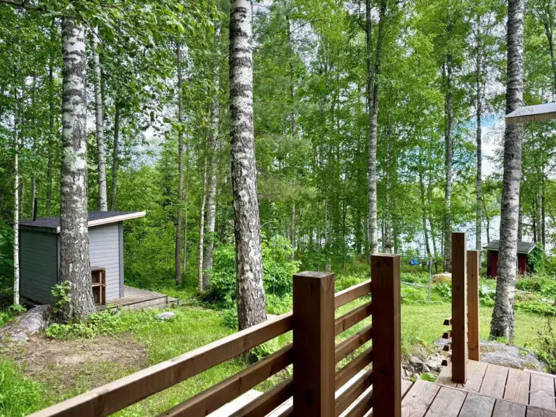 Mökki ~57 m² (2002) + sauna tonneau + grillikota, 3 350 m², Iso Niinilampi — Liikola / Sysmä — 18