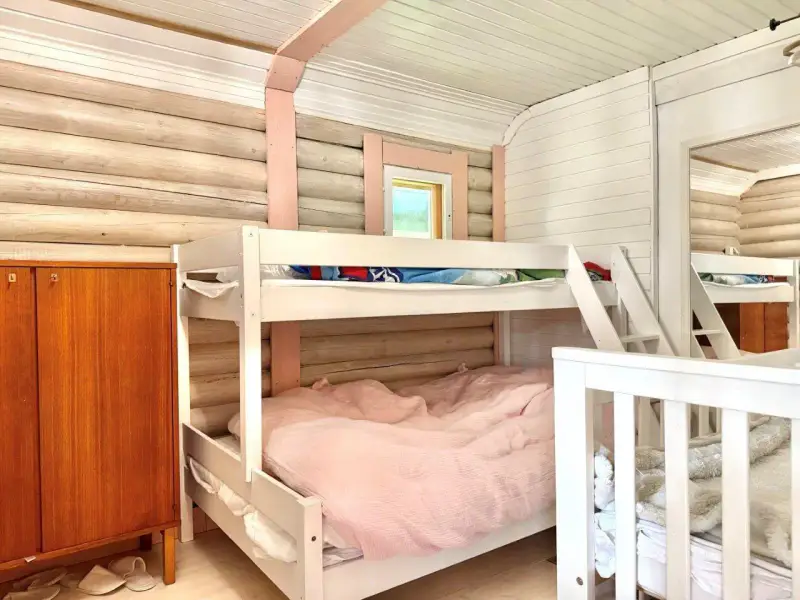 Mökki ~57 m² (2002) + sauna tonneau + grillikota, 3 350 m², Iso Niinilampi — Liikola / Sysmä — 10