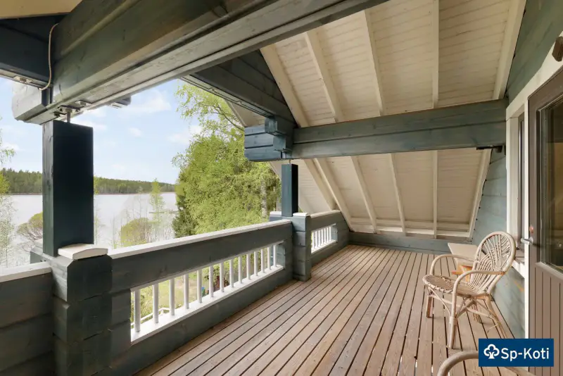 Villa lamellihirsi ~110 m² (2007) + rantasauna, rive Saimaa, 2 700 m² — Ruisniemi / Taipalsaari — 14