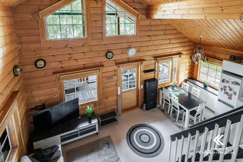 Hirsihuvila 60 m², plage sable Suur-Saimaa, 1,05 ha (2 lots) — Taipalsaari — 7