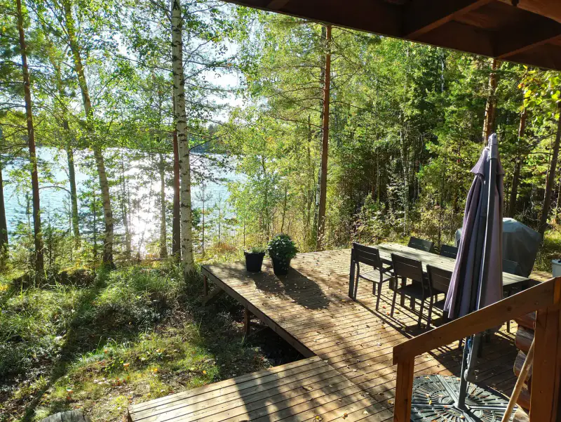 Chalet en rondins ~40 m² (1976) sur île du Grand Saimaa + sauna de rive, 2 000 m² — Suuri-Riehkiö / Taipalsaari — 3
