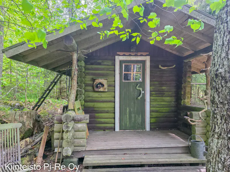 Chalet rondins ~38 m² + sauna de rive, lac Särkijärvi, 3 100 m² — Tammela — 15