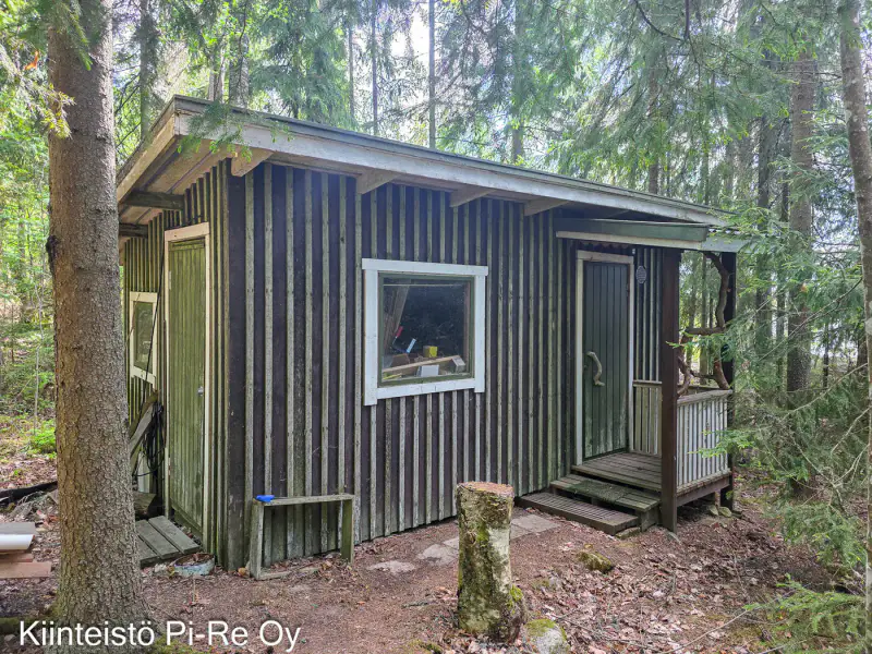 Chalet rondins ~38 m² + sauna de rive, lac Särkijärvi, 3 100 m² — Tammela — 16