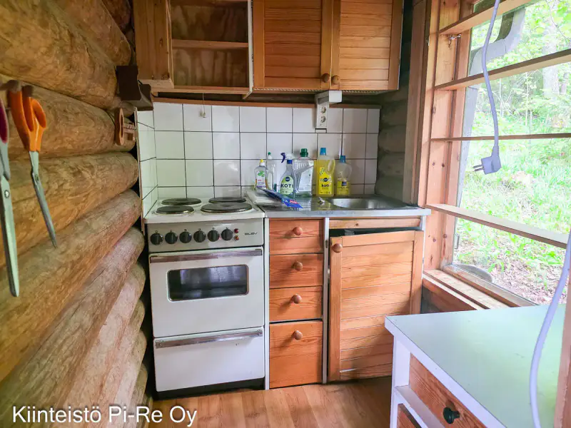 Chalet rondins ~38 m² + sauna de rive, lac Särkijärvi, 3 100 m² — Tammela — 7