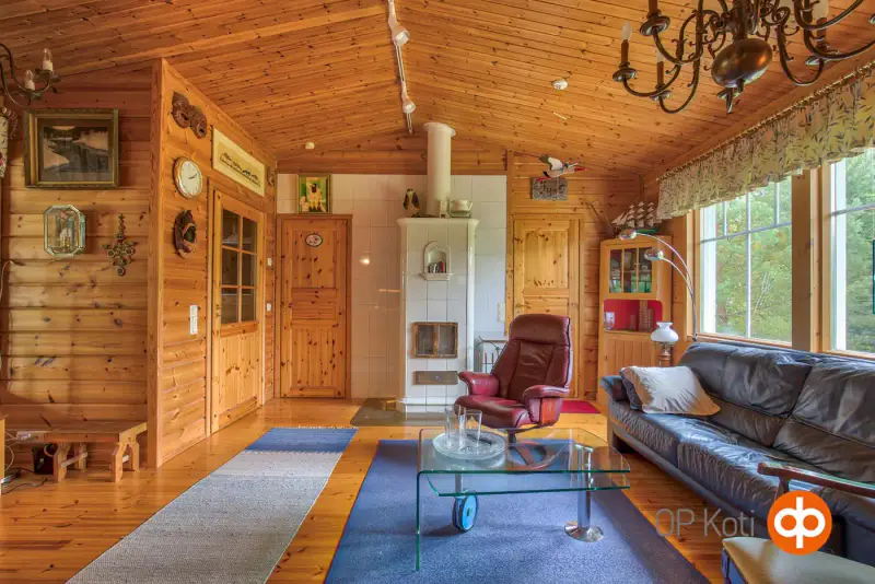 Maison rondins ~70,5 m² (2005) + rantasauna 2003, rive Pyhäjärvi, 3 393 m² — Tammela — 6