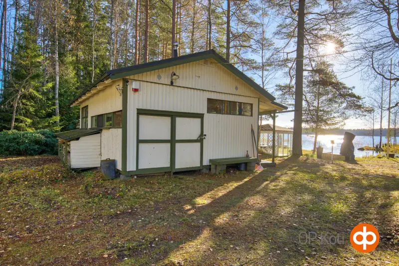 Chalet (38 m²) avec véranda vitrée, sauna, annexe d’hôtes et îlot privé, 3 625 m² sur le Ruostejärvi — Tammela — 16