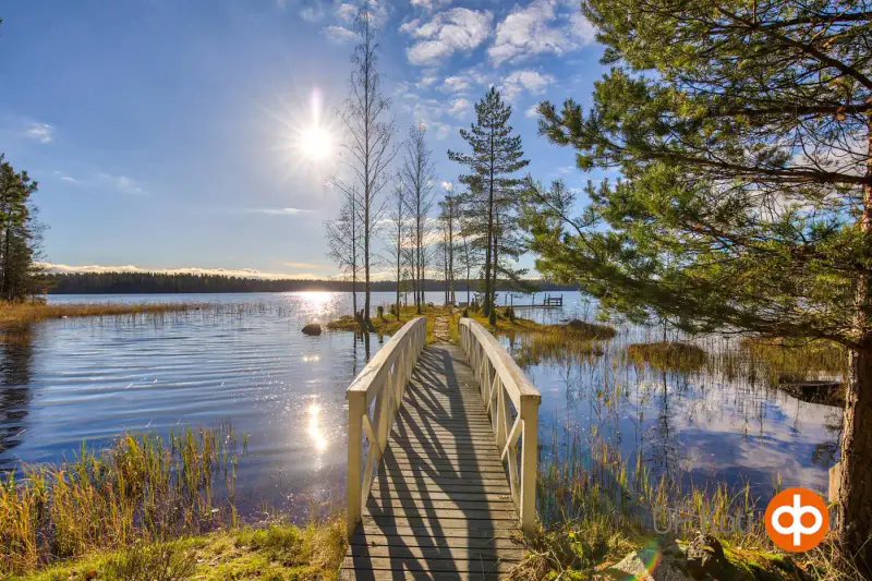 Chalet (38 m²) avec véranda vitrée, sauna, annexe d’hôtes et îlot privé, 3 625 m² sur le Ruostejärvi — Tammela — 13