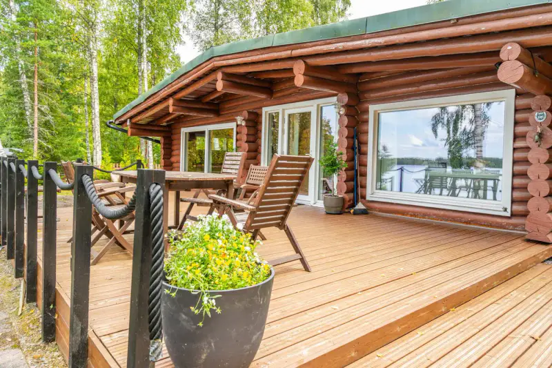 Mökki hirsi rénové 88 m², 55 m rive sable Liesjärvi, 2 416 m² — Tammela — 7