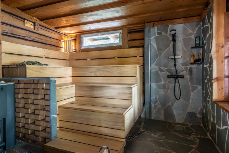 Mökki hirsi rénové 88 m², 55 m rive sable Liesjärvi, 2 416 m² — Tammela — 16