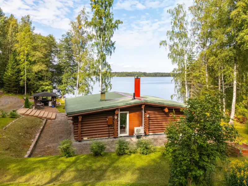 Mökki hirsi rénové 88 m², 55 m rive sable Liesjärvi, 2 416 m² — Tammela — 3
