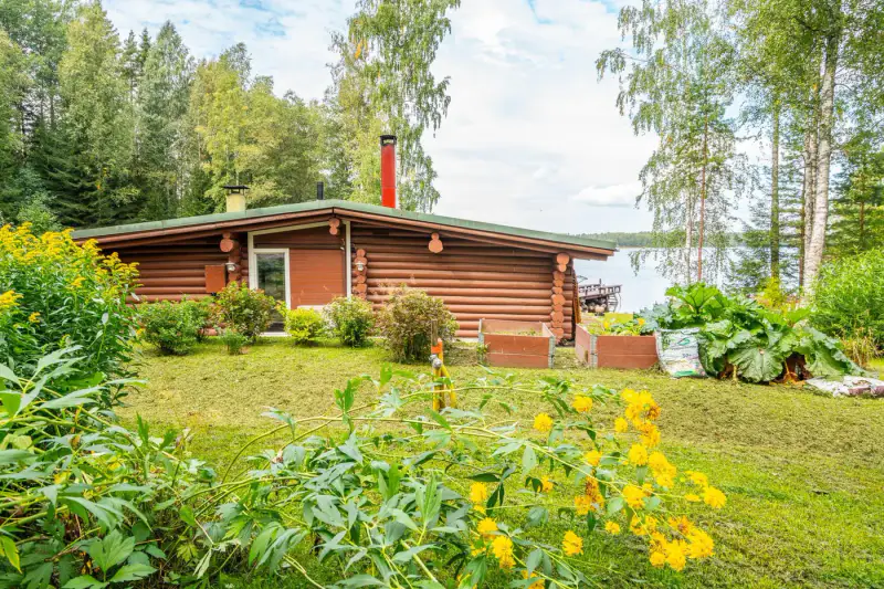 Mökki hirsi rénové 88 m², 55 m rive sable Liesjärvi, 2 416 m² — Tammela — 4