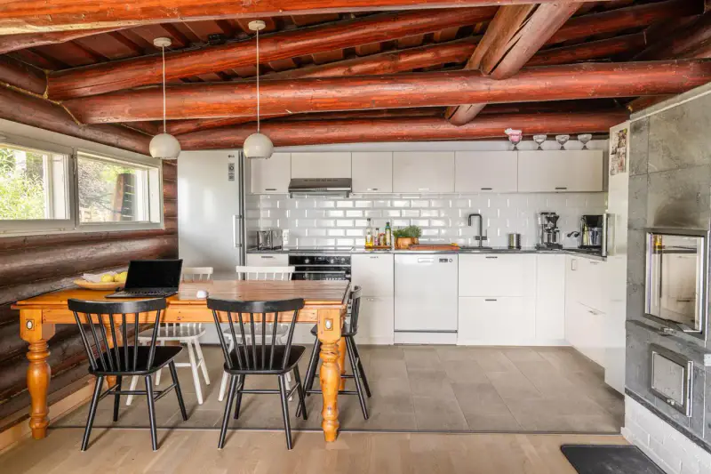 Mökki hirsi rénové 88 m², 55 m rive sable Liesjärvi, 2 416 m² — Tammela — 14