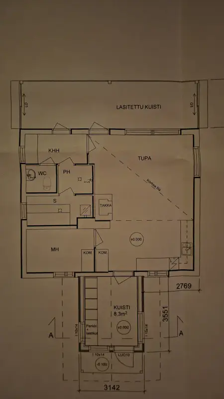 Mökki 53 m² rénové 2018-22, Rasvanki ~100 m rive, 15 320 m² — Kuivaniemi / Tervo — 16