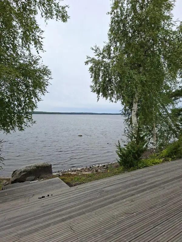 Mökki 53 m² rénové 2018-22, Rasvanki ~100 m rive, 15 320 m² — Kuivaniemi / Tervo — 17