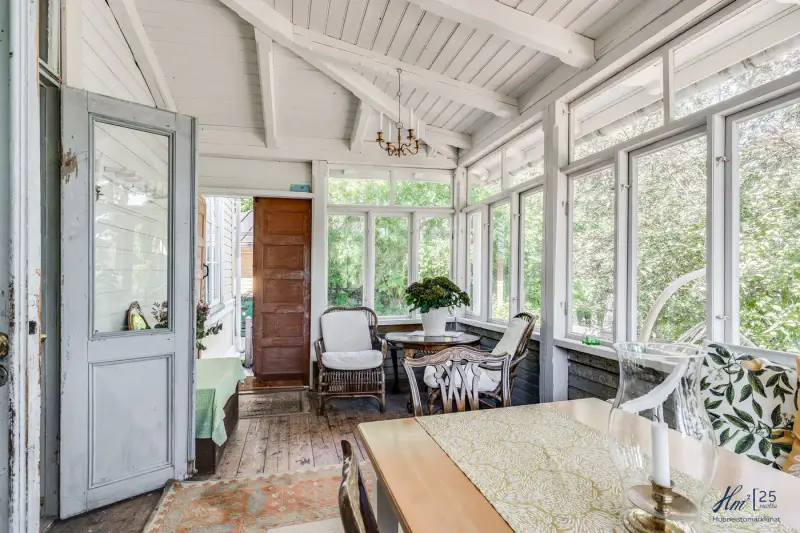 Maison bois protégée ~1897 ~99 m², rive mer Hirvensalo (~15 m), määräosa — Moikoinen / Turku — 12