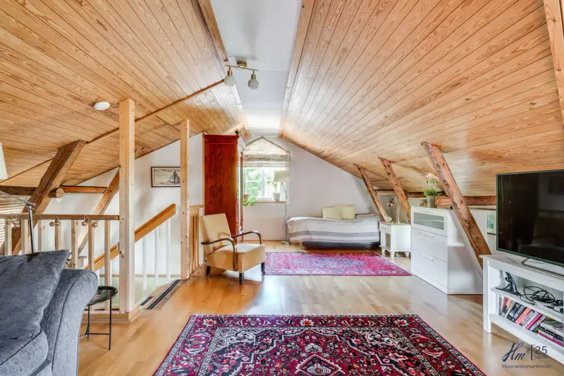 Maison bois protégée ~1897 ~99 m², rive mer Hirvensalo (~15 m), määräosa — Moikoinen / Turku — 16