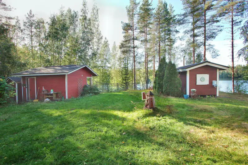 Mökki rondins ~25 m² (1994) + pihasauna, 3 390 m², Iso-Kankainen — Tuusniemi — 17