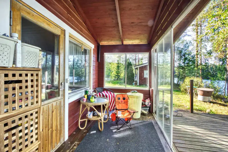 Mökki rondins ~25 m² (1994) + pihasauna, 3 390 m², Iso-Kankainen — Tuusniemi — 7