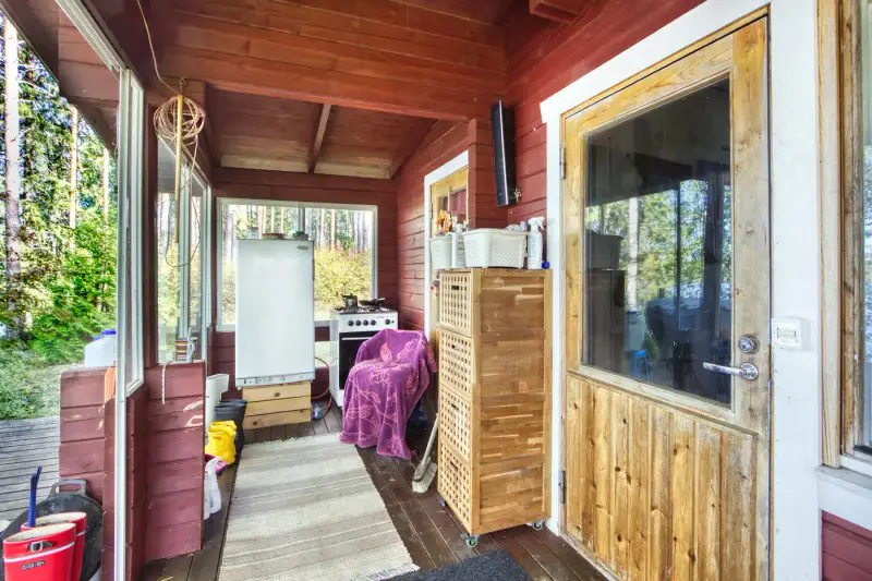 Mökki rondins ~25 m² (1994) + pihasauna, 3 390 m², Iso-Kankainen — Tuusniemi — 6