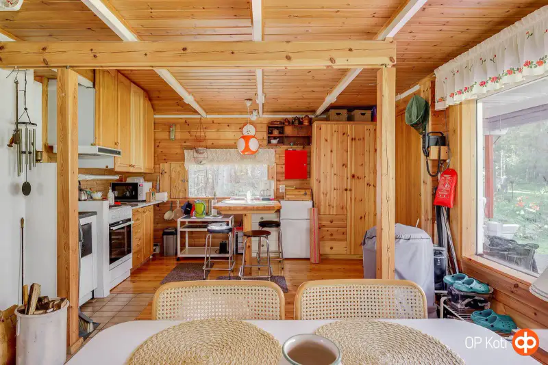 Chalet en rondins 1992, rive privée Utosjoki ~150 m, 2 600 m² — Piirovansaari, Utajärvi — 7