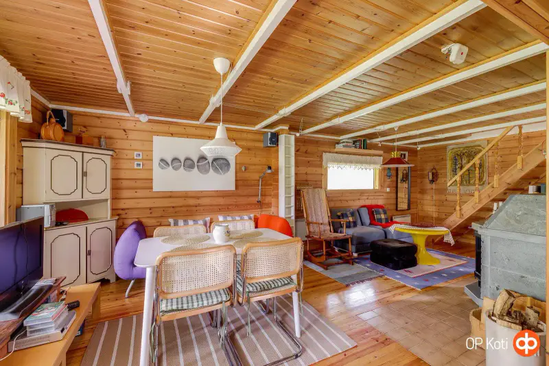 Chalet en rondins 1992, rive privée Utosjoki ~150 m, 2 600 m² — Piirovansaari, Utajärvi — 4