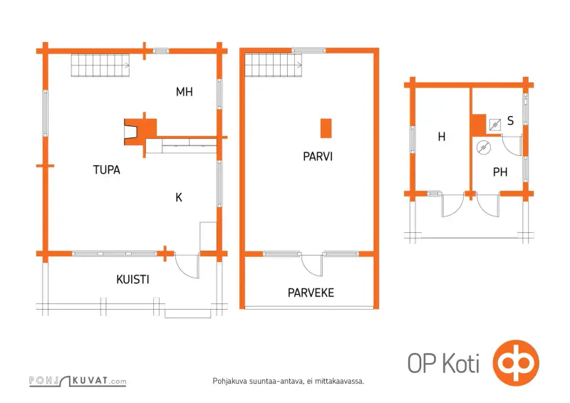 Chalet en rondins 1992, rive privée Utosjoki ~150 m, 2 600 m² — Piirovansaari, Utajärvi — 2