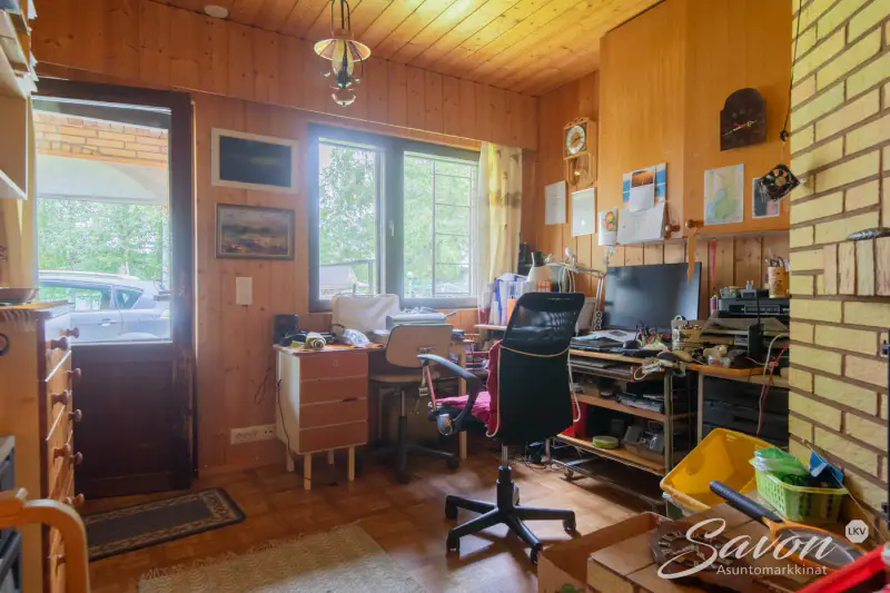 Maison Sasmo ~113 m² (1985) + sauna, 3 200 m², Komminselkä / Likolahti — Puurtila / Varkaus — 13