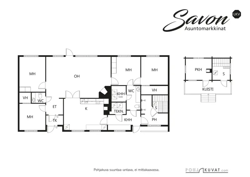 Maison 148 m², rive lac, 3 090 m² — Taipale, Varkaus — 2