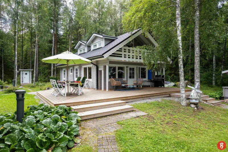 Chalet en rondins 64 m² (1984), rantasauna et ponton, 2 454 m² et rive privée sur le Keitele — Keitelepohja / Viitasaari — 3