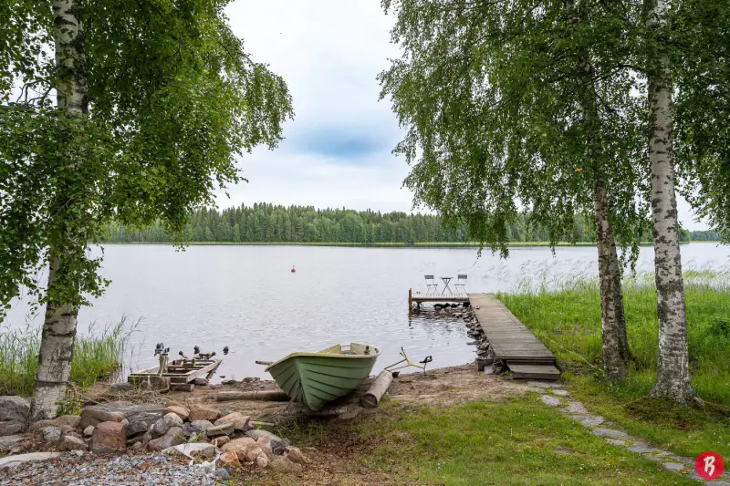 Chalet en rondins 64 m² (1984), rantasauna et ponton, 2 454 m² et rive privée sur le Keitele — Keitelepohja / Viitasaari — 6