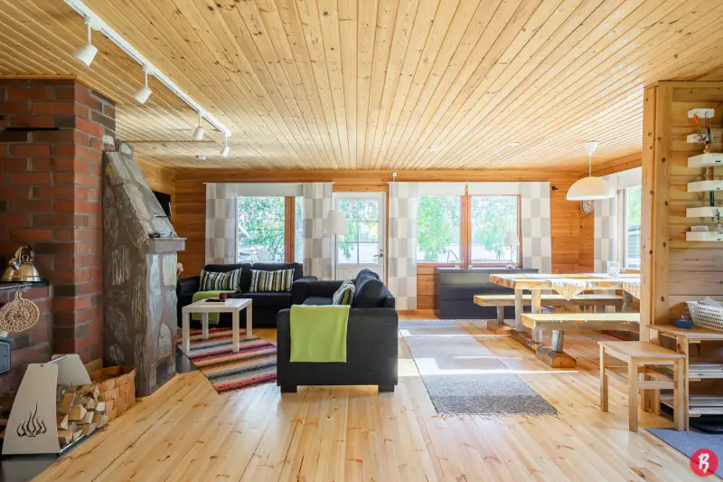 Chalet en rondins 64 m² (1984), rantasauna et ponton, 2 454 m² et rive privée sur le Keitele — Keitelepohja / Viitasaari — 12