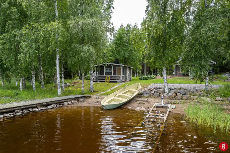 Chalet en rondins 64 m² (1984), rantasauna et ponton, 2 454 m² et rive privée sur le Keitele — Keitelepohja / Viitasaari — 4