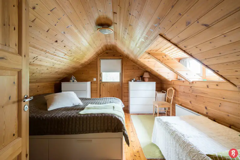 Chalet en rondins 64 m² (1984), rantasauna et ponton, 2 454 m² et rive privée sur le Keitele — Keitelepohja / Viitasaari — 16