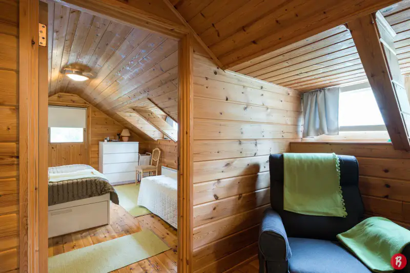 Chalet en rondins 64 m² (1984), rantasauna et ponton, 2 454 m² et rive privée sur le Keitele — Keitelepohja / Viitasaari — 15