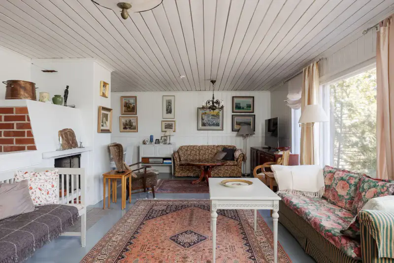 Maison ~165 m² (1965/rénov. 2007) + sauna, ~7,9 ha, rive + part Huopanankoski — Viitasaari — 7