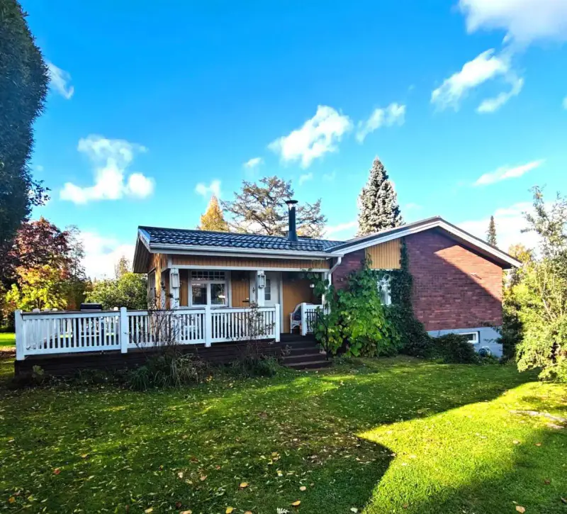 Maison ~165 m² (1965/rénov. 2007) + sauna, ~7,9 ha, rive + part Huopanankoski — Viitasaari — 18