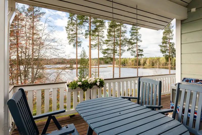 Maison Honkatalo ~187,5 m² (2004) géothermie + sauna vue lac, 1 810 m² et rive privée sablée — Ranta-Keituri / Virrat — 15