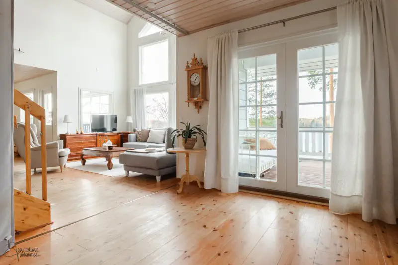 Maison Honkatalo ~187,5 m² (2004) géothermie + sauna vue lac, 1 810 m² et rive privée sablée — Ranta-Keituri / Virrat — 11